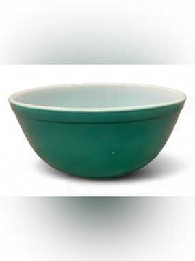 Vintage Pyrex Turquoise Green 2 1/2 Qts Mixing Bowl 403 Ovenware USA Kitchenware
